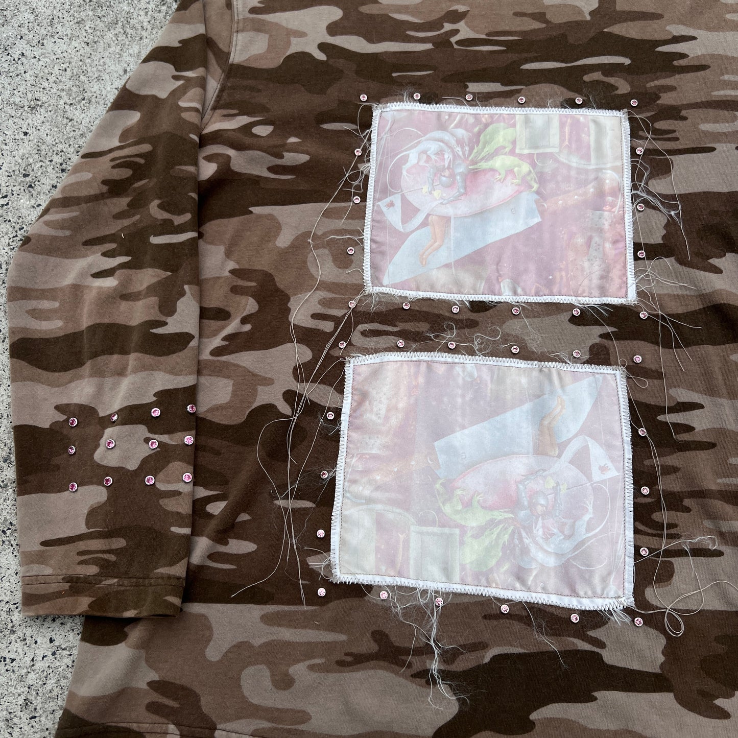 'DANGER' LIGHT BROWN CAMO LONGSLEEVE