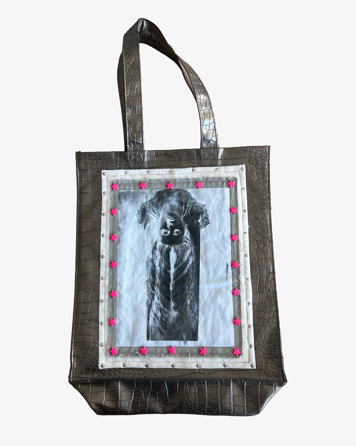 'FALLING STARS' Crocodile Tote