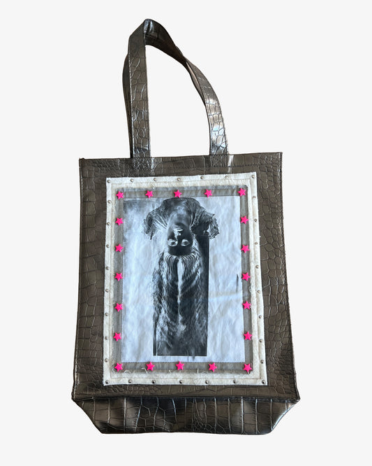 'FALLING STARS' Crocodile Tote