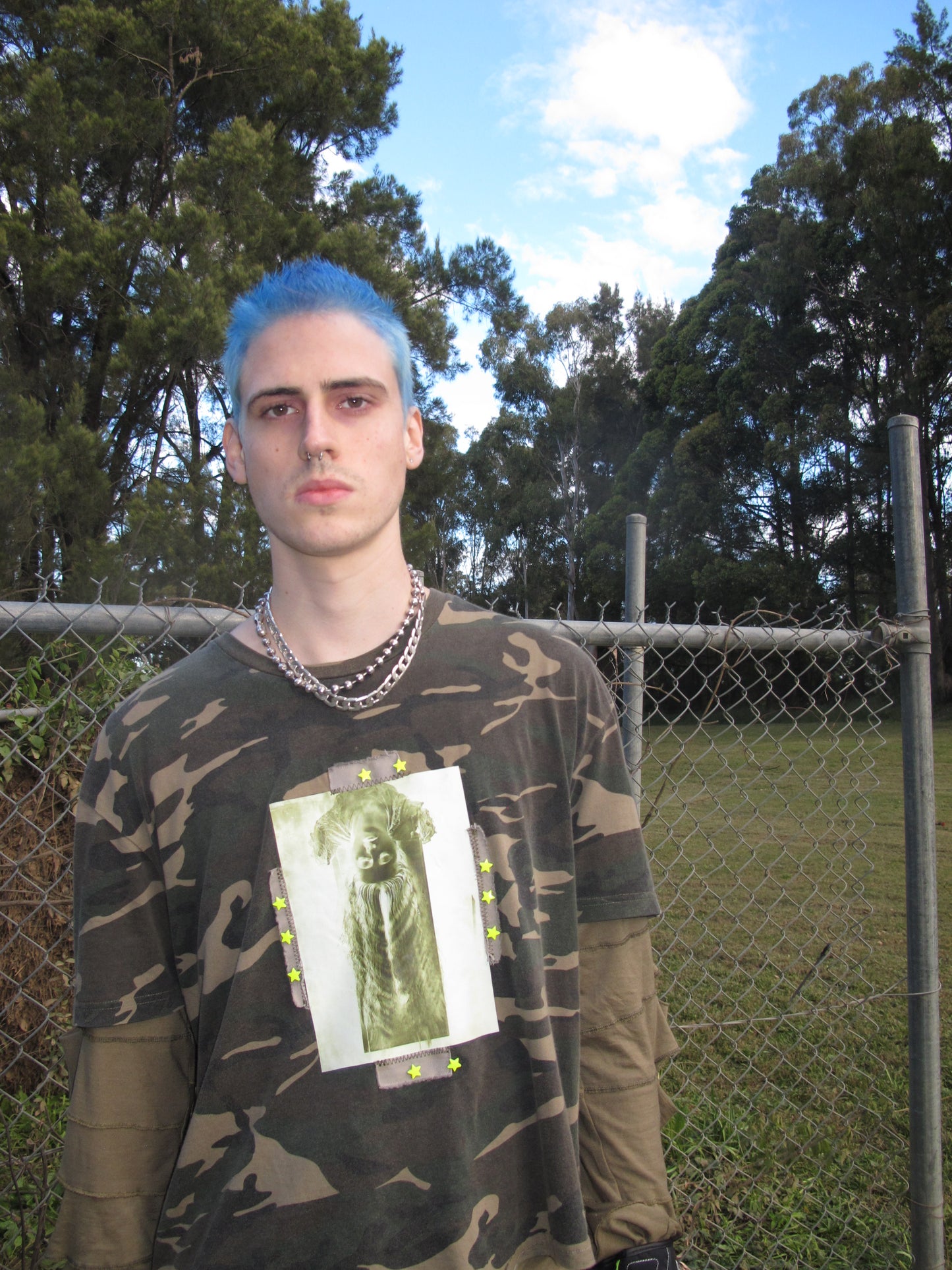 'FALLING STARS' CAMO TEE