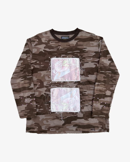 'DANGER' LIGHT BROWN CAMO LONGSLEEVE