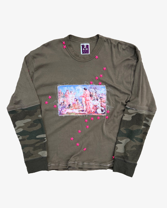 PARADISE HALF CAMO THERMAL LONGSLEEVE