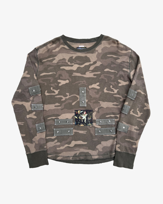 STUDDED STARS CAMO THERMAL LONGSLEEVE